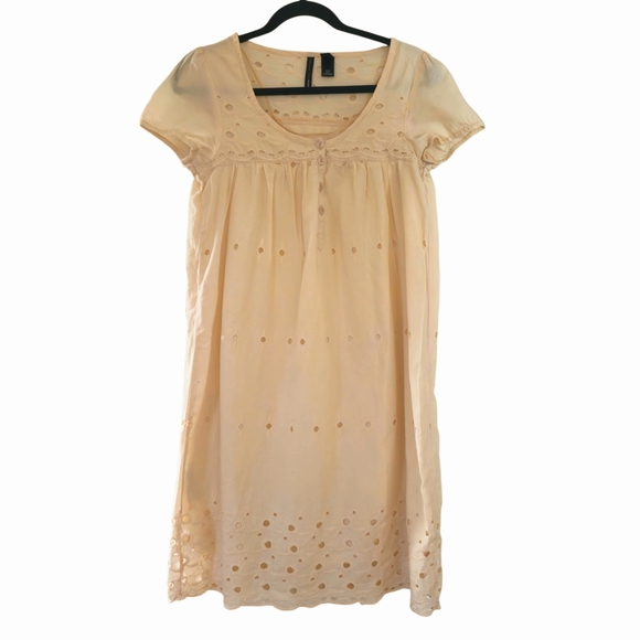 MANGO Eyelet Embroidered Babydoll Dress Size US S / EU M Summer Romantic Boho - Picture 2 of 13